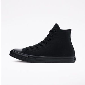 Black high top converse